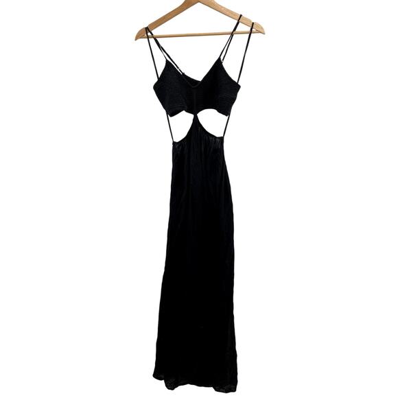 Indah Innocence Cutaway Maxi Dress Black - Picture 3 of 7